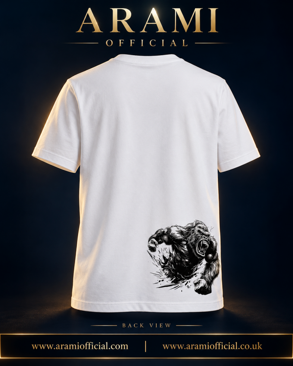 unisex T-Shirt with Gorilla Back Graphic - Unisex