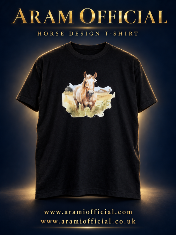 unisex Horse in the Field T-Shirt - Unisex