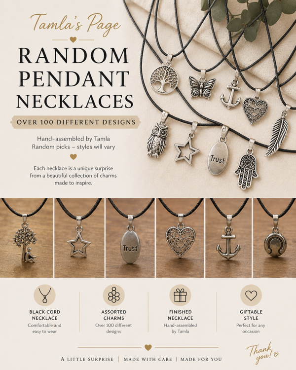 Random Pendant Necklace – Hand-Assembled by Tamla