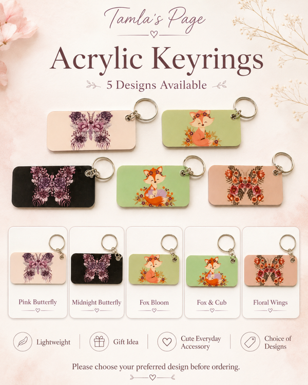 Tamla’s Handmade Acrylic Keyrings
