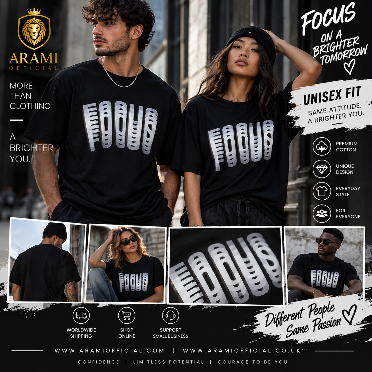 unisex FOCUS T-Shirt - Unisex