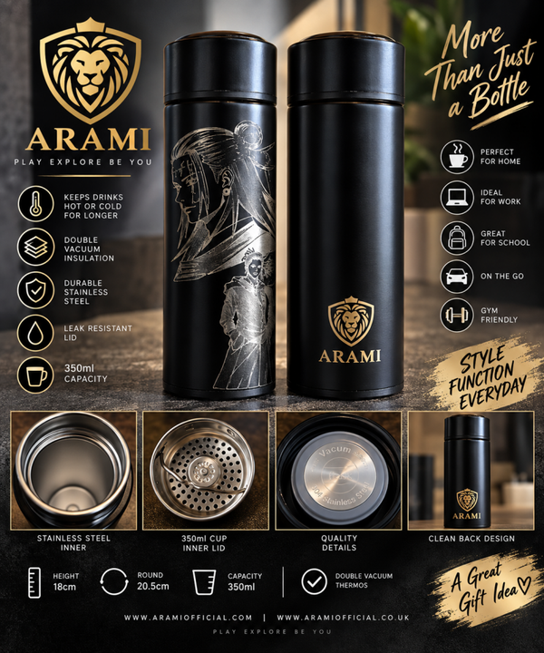 Anime Laser-Engraved 350ml Vacuum Thermos bottle