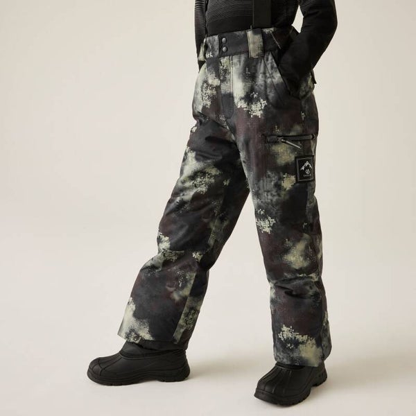 Kids' Pow II Waterproof Ski Pants | Distressed Print