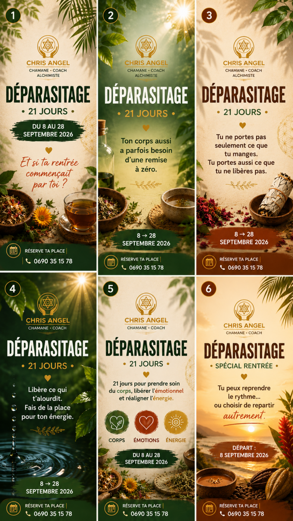 DEPARASITE TON CORPS PHYSIQUE -ÉMOTIONNEL ET SPIRITUEL