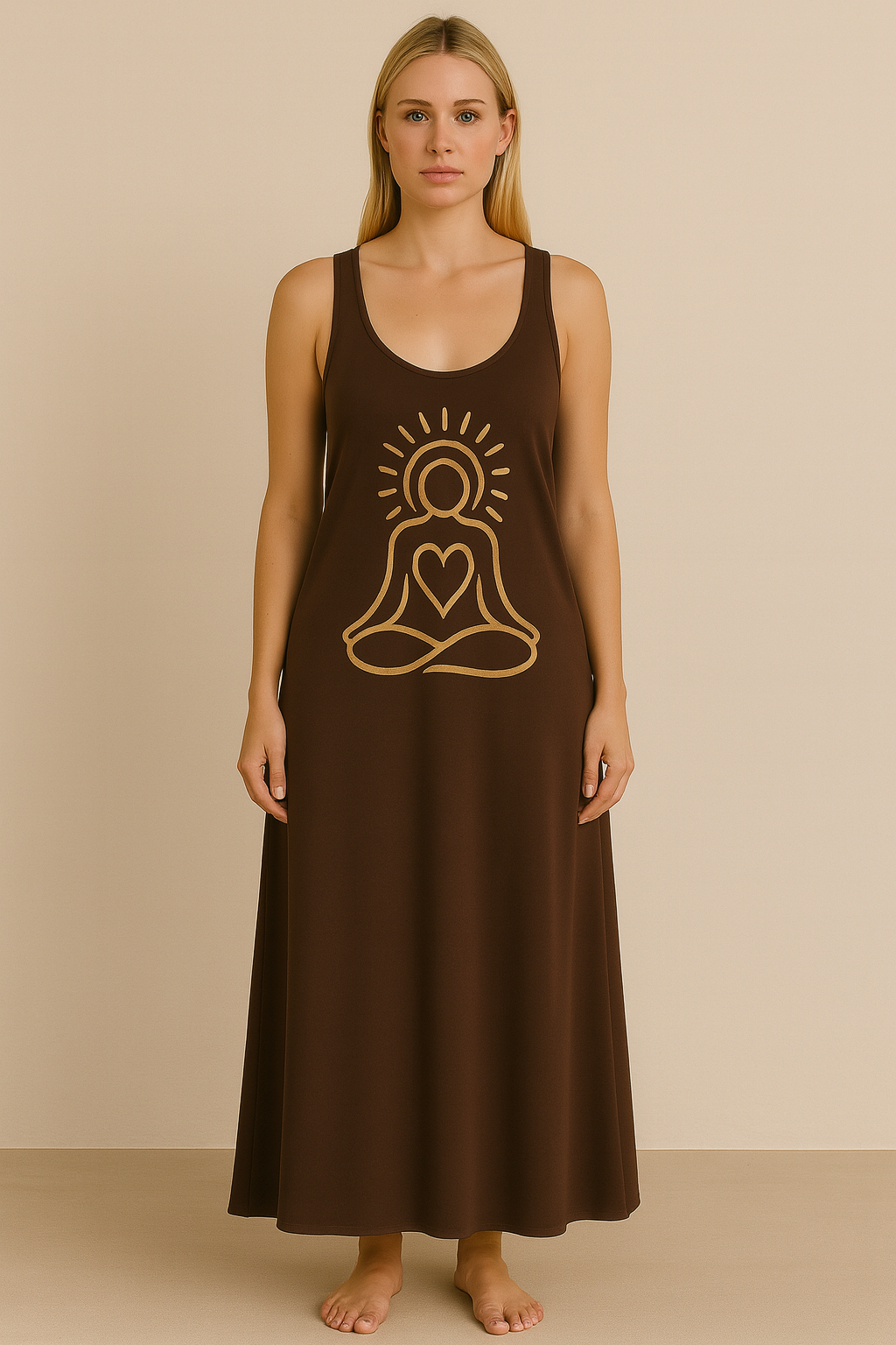 ROBE AMAZONE " CACAO"