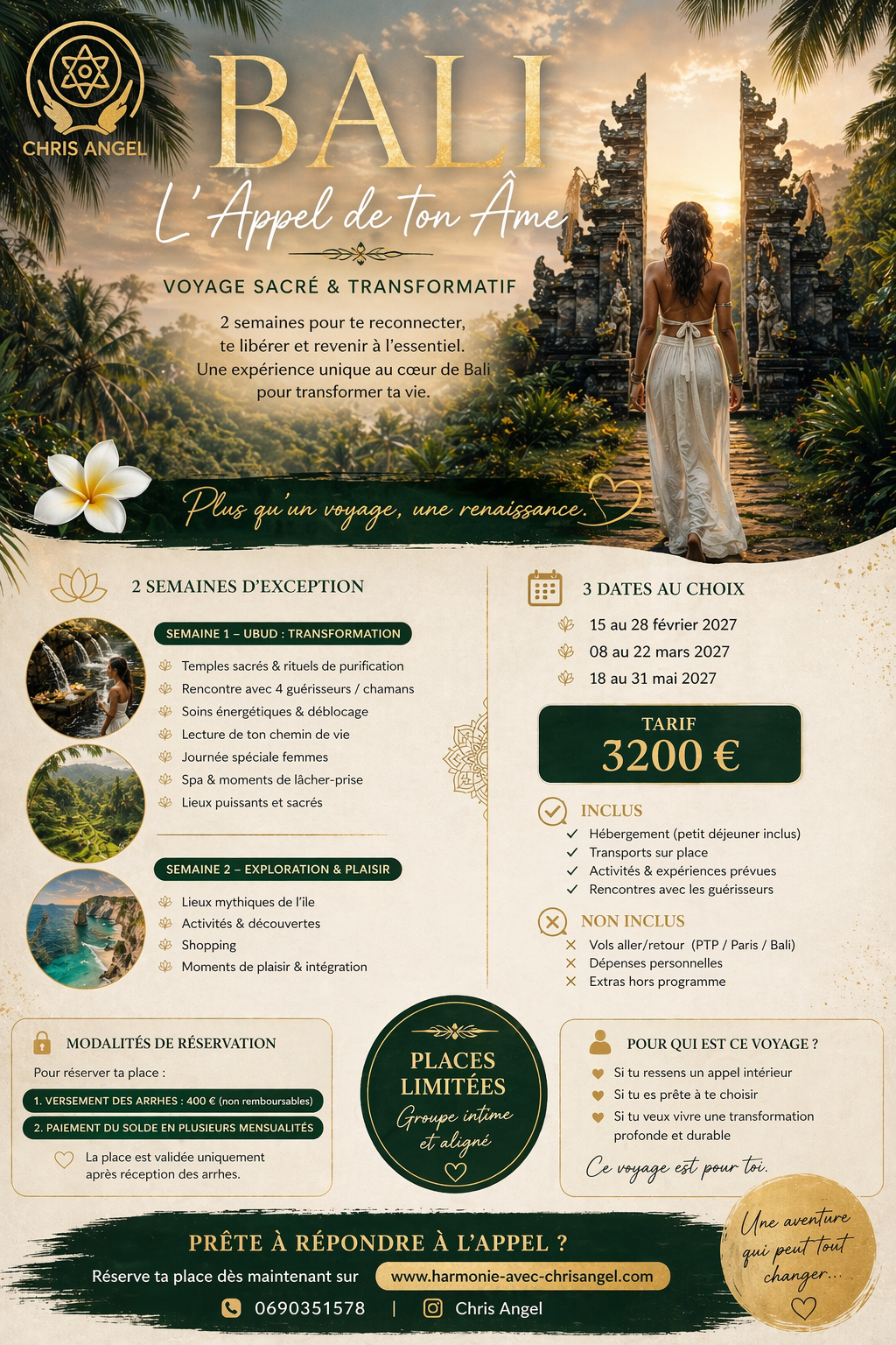 BALI — L’Appel de ton Âme | Réservation