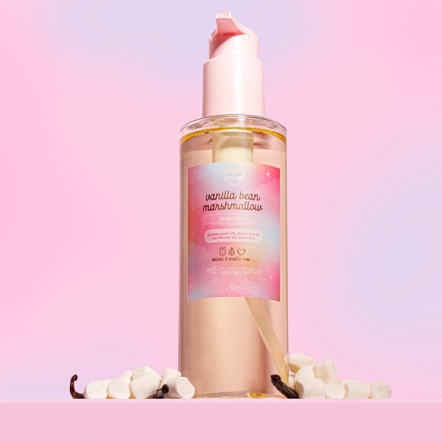 Prty grl beauty body nectar - vanilla bean marshmallow 5ml