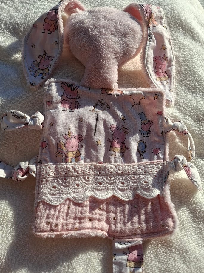 DOUDOU ROSE PEG DENTELLE