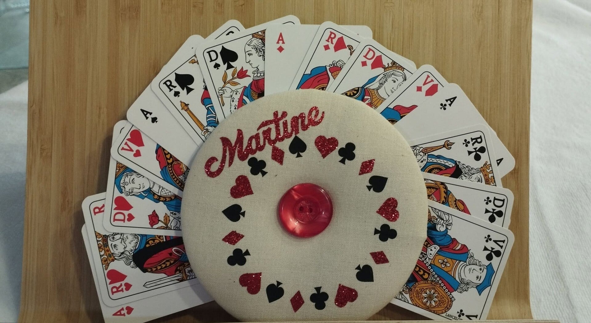 PORTE CARTES A JOUER personnalisé "PRENOM"