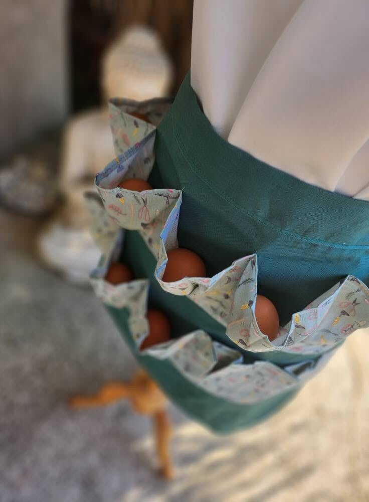 Tablier réversible pour ramasser les oeufs Adulte JARDIN