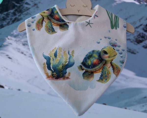 BAVOIR TORTUES FOND DE MER