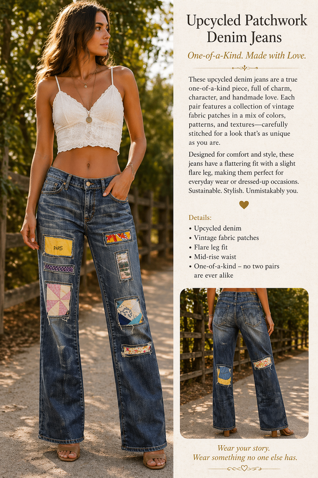 Up Cycle - Patchwork Jeans - JP109