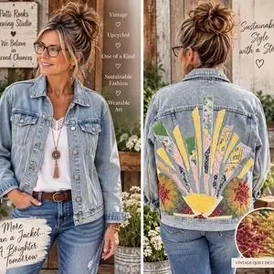 Up cycle denim jacket - J106