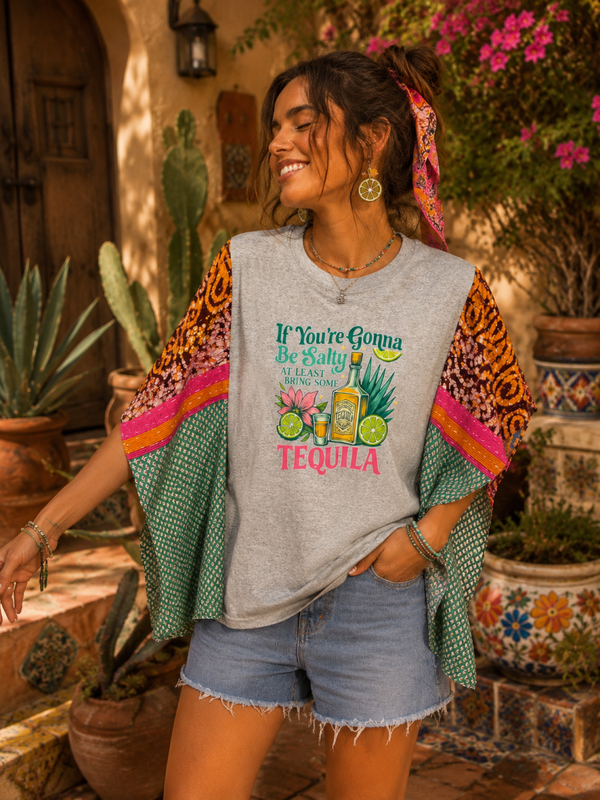 Tequila - Up Cycle - Kantha Tee - K190