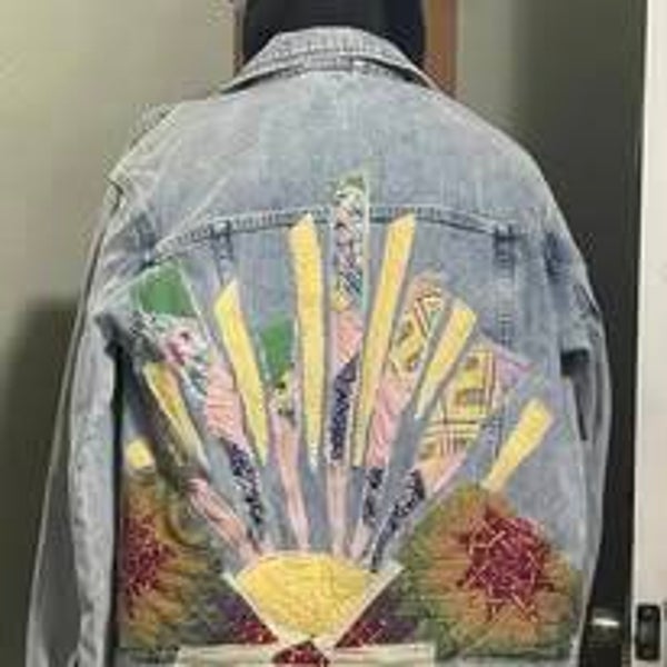 Up cycle denim jacket