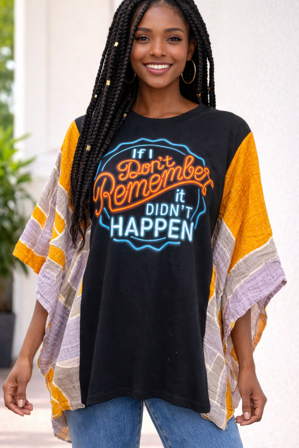 Neon Sign - Up Cycle - Kantha Tee - K161