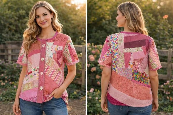 Pink Patchwork Top - TS154