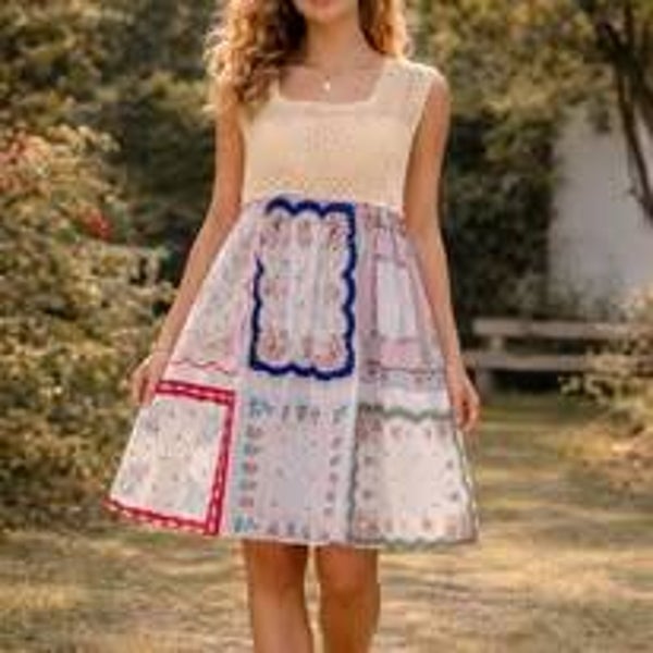 Vintage Handkerchief-Inspired Sundress