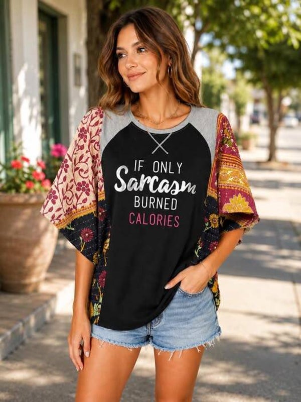 Sarcasm Kantha Tee
