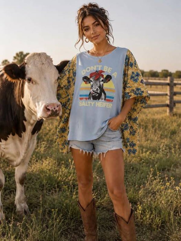 Salty Heifer Kantha Tee Up Cycle