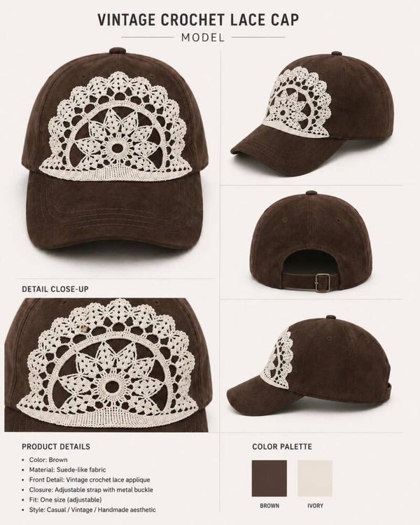 Vintage Crochet Lace Cap