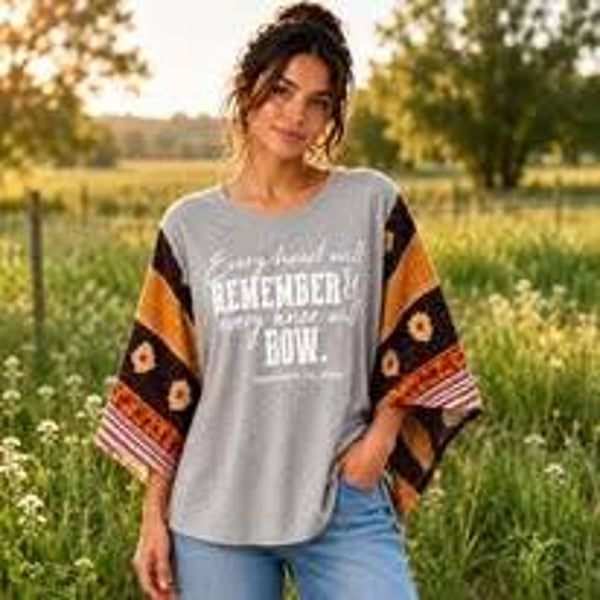 Remember Who You Are Kantha Sleeve Tee