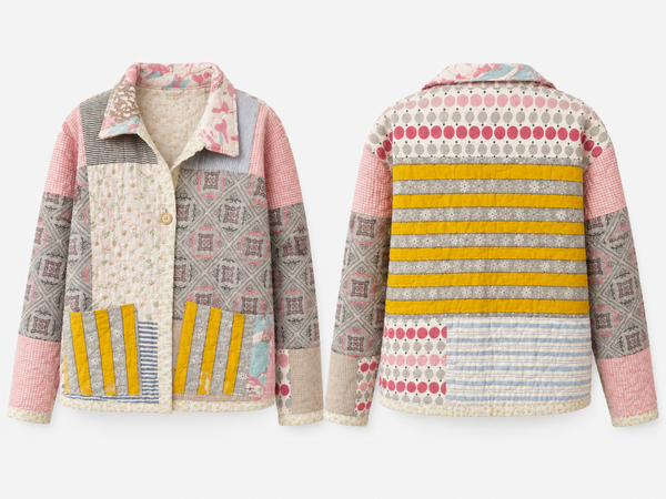 Up Cycled vintage quilt into coat