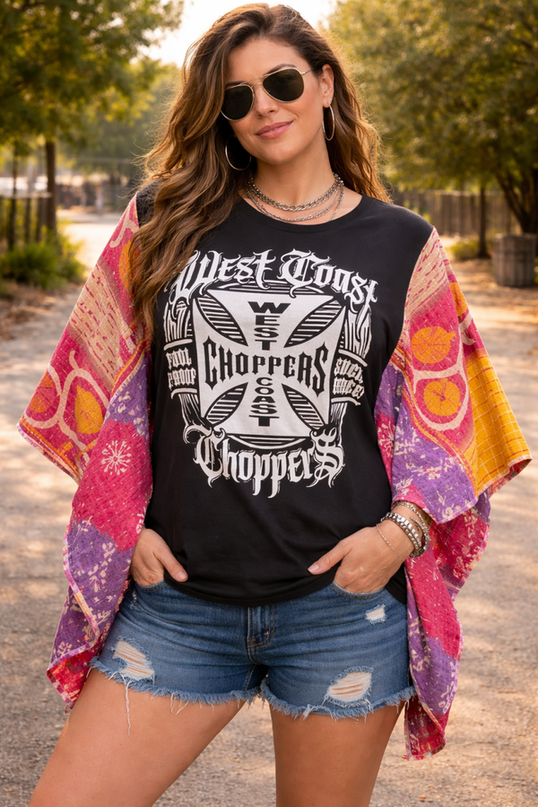 West Coast Choppers - Up Cycle - Kantha Tees - K162