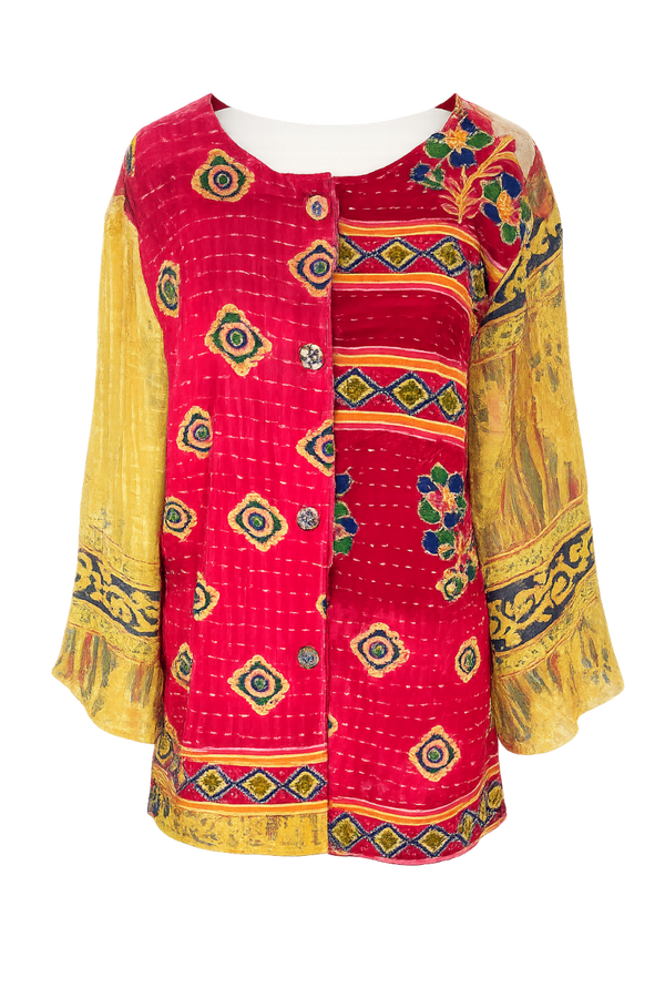 Kantha Patchwork Tunic – Size XL