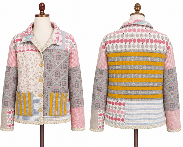 Upcycled Patchwork Quilt Coat