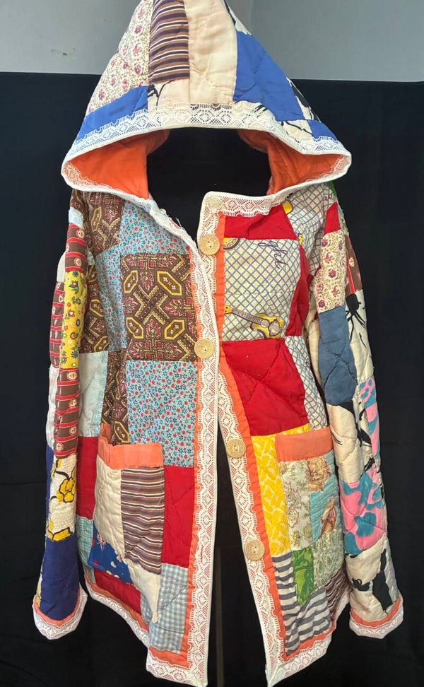 Up Cycle - Quilt Coat w/ Hood - Q125