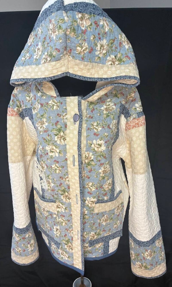 Up Cycle - Quilt Coat w/ Hood - Q129