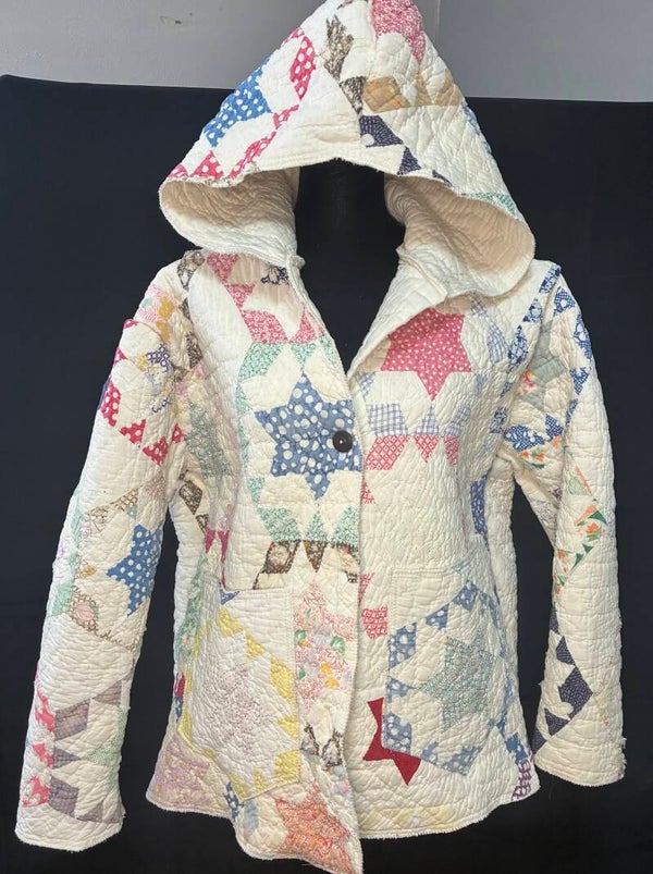 Up Cycle - Quilt Coat w/ Hood - Q133