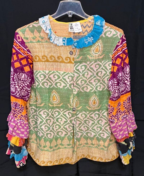 Kantha Shirt - Long Sleeve - Button Down - TS151