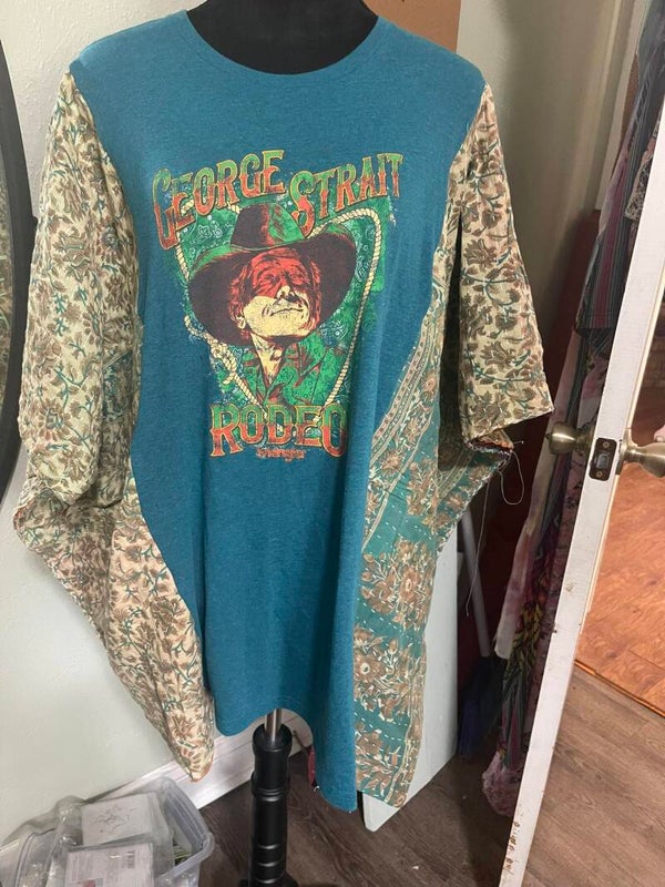 George Strait Up Cycle Kantha Tee