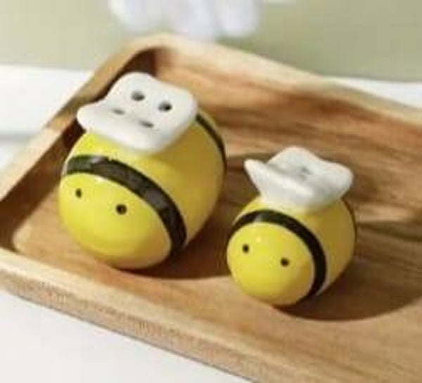 Bee salt & pepper shakers