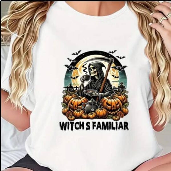 ONLINE EXCLUSIVE T-shirt white witch's familiar Size L