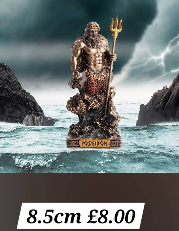 Veronese Greek God Poseidon Mini Statue