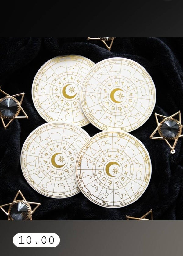 Astrology Wheel Coaster Set