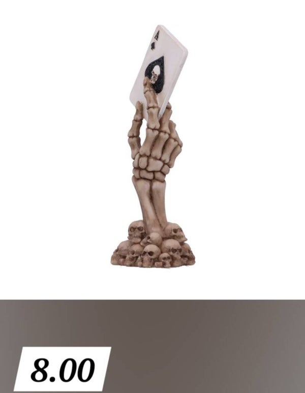 Skeleton hand card