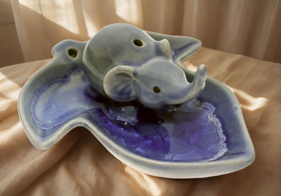 Elephant incense stick burner