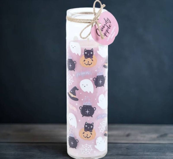 Halloween pink candle