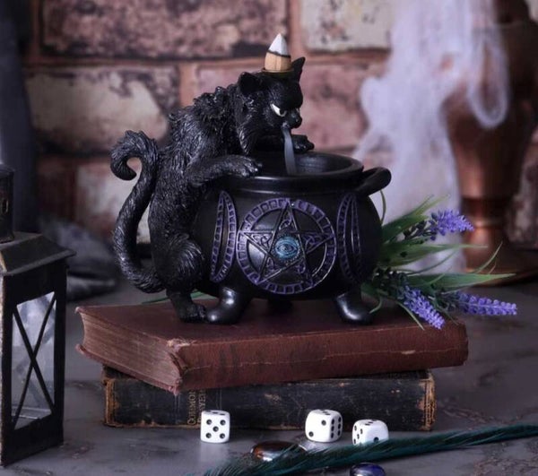 Spike cauldron backflow incense burner