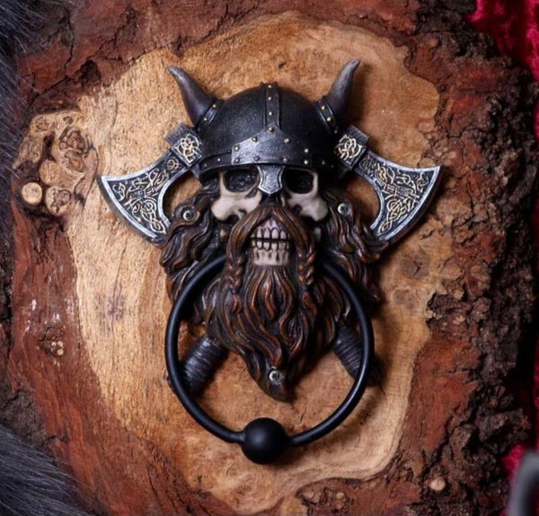 Viking visit door knocker