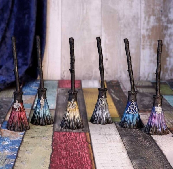 Positive broom resin ornaments (nemesis now)