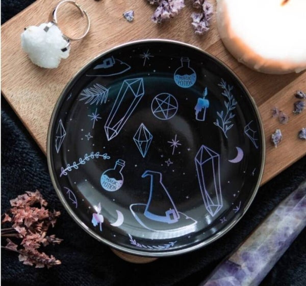 Crystal witch trinket dish