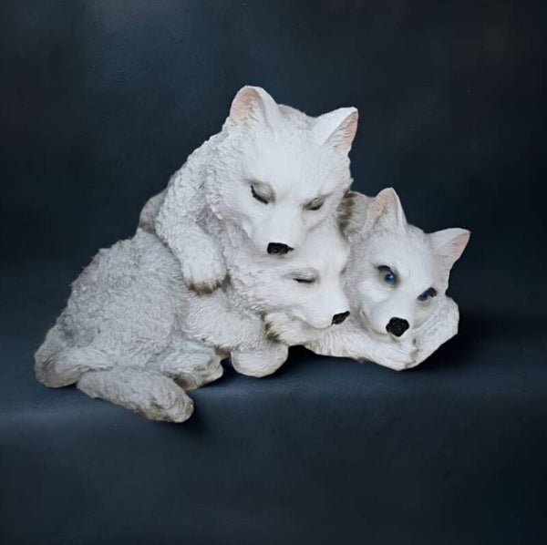 Sleeping pup ornament