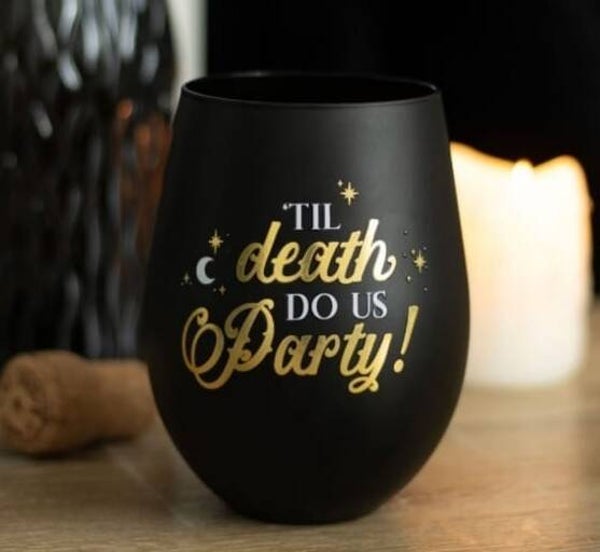 Wine glass to death do us party