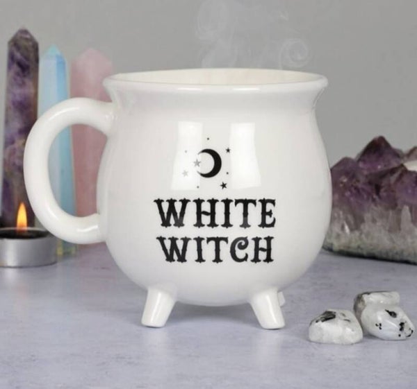 White witch mug