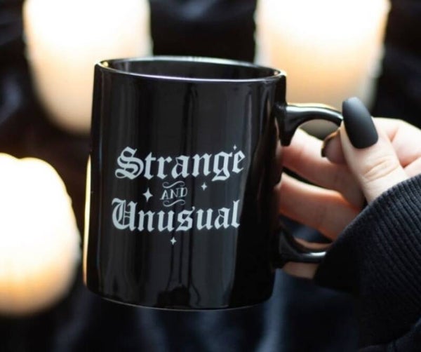 Unusual black mug